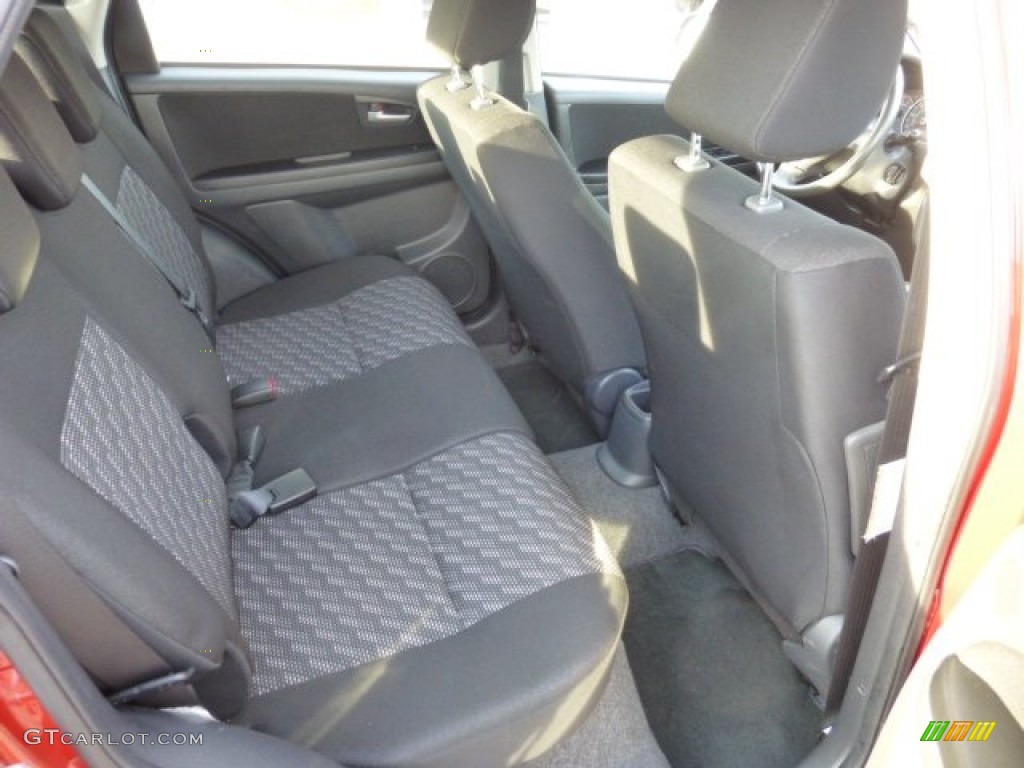 Black Interior 2007 Suzuki SX4 Convenience AWD Photo #76621030