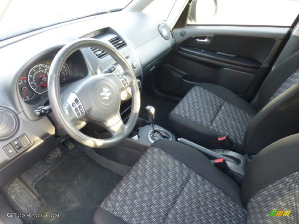 Black Interior 2007 Suzuki SX4 Convenience AWD Photo #76621096