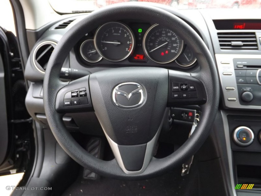 2012 MAZDA6 i Sport Sedan - Ebony Black / Black photo #18