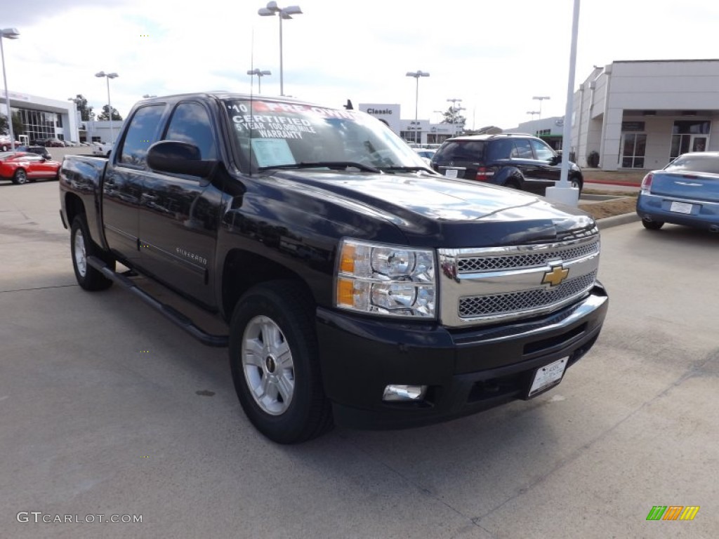 2010 Silverado 1500 LTZ Crew Cab 4x4 - Black / Ebony photo #1