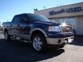 2008 Dark Blue Pearl Metallic Ford F150 Lariat SuperCrew 4x4  photo #3