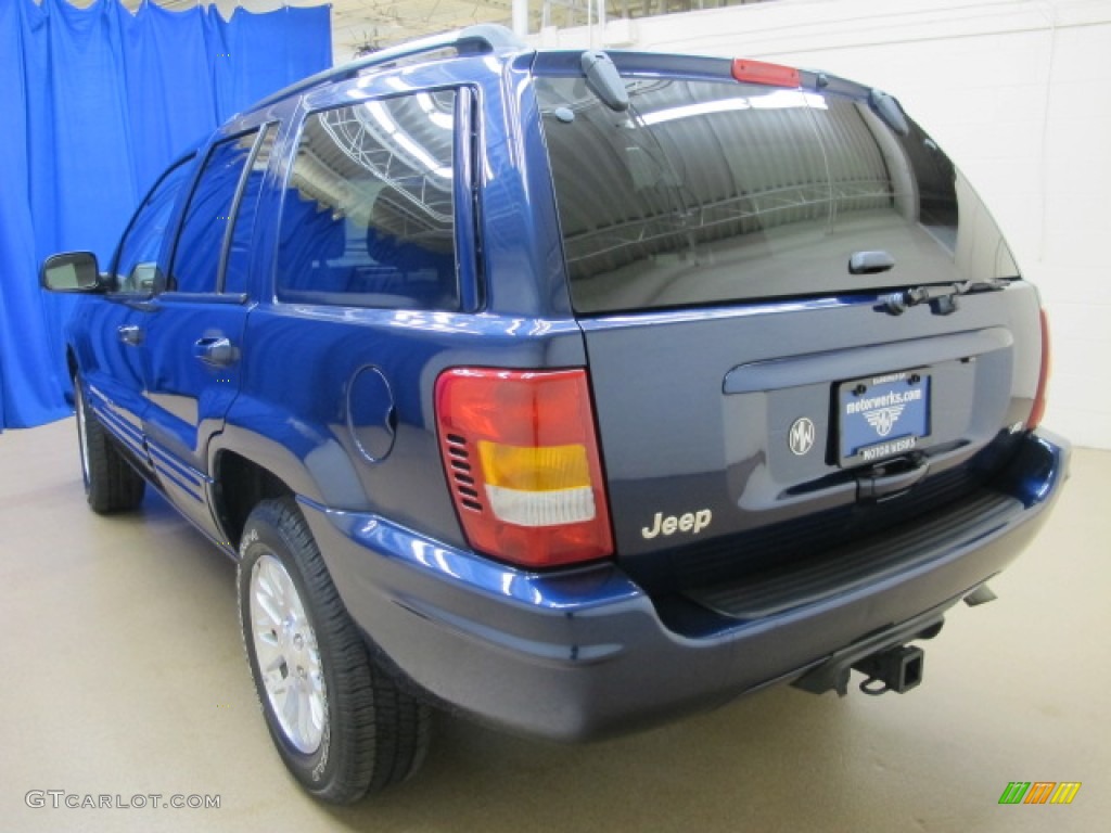 2002 Grand Cherokee Limited - Patriot Blue Pearlcoat / Taupe photo #5