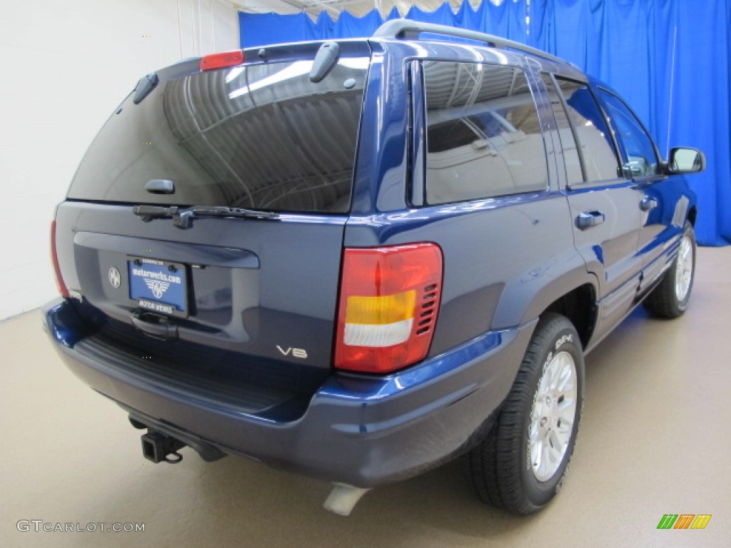 2002 Grand Cherokee Limited - Patriot Blue Pearlcoat / Taupe photo #7