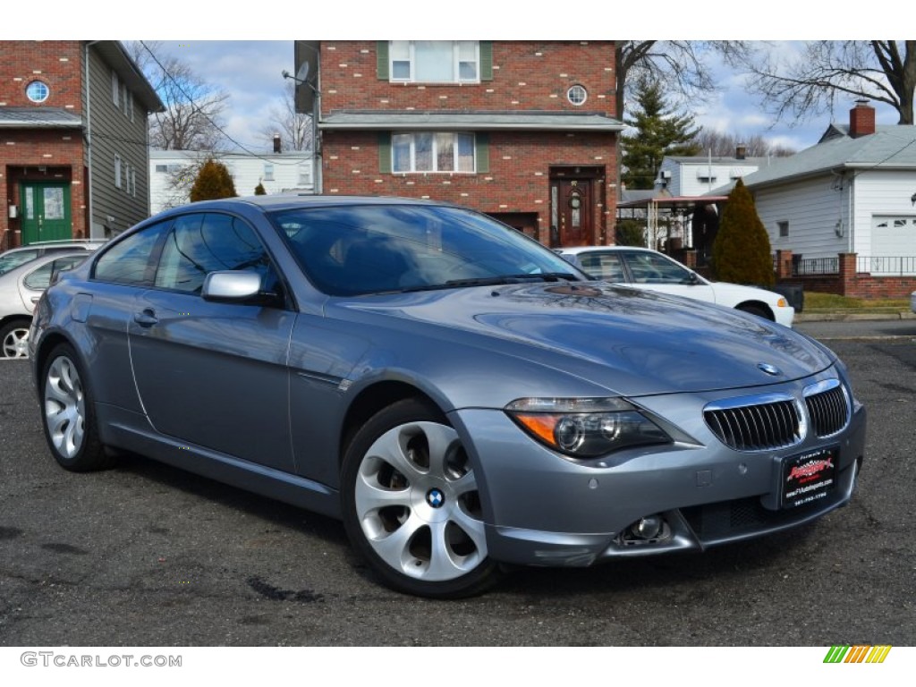 2005 6 Series 645i Coupe - Stratus Grey Metallic / Black photo #1