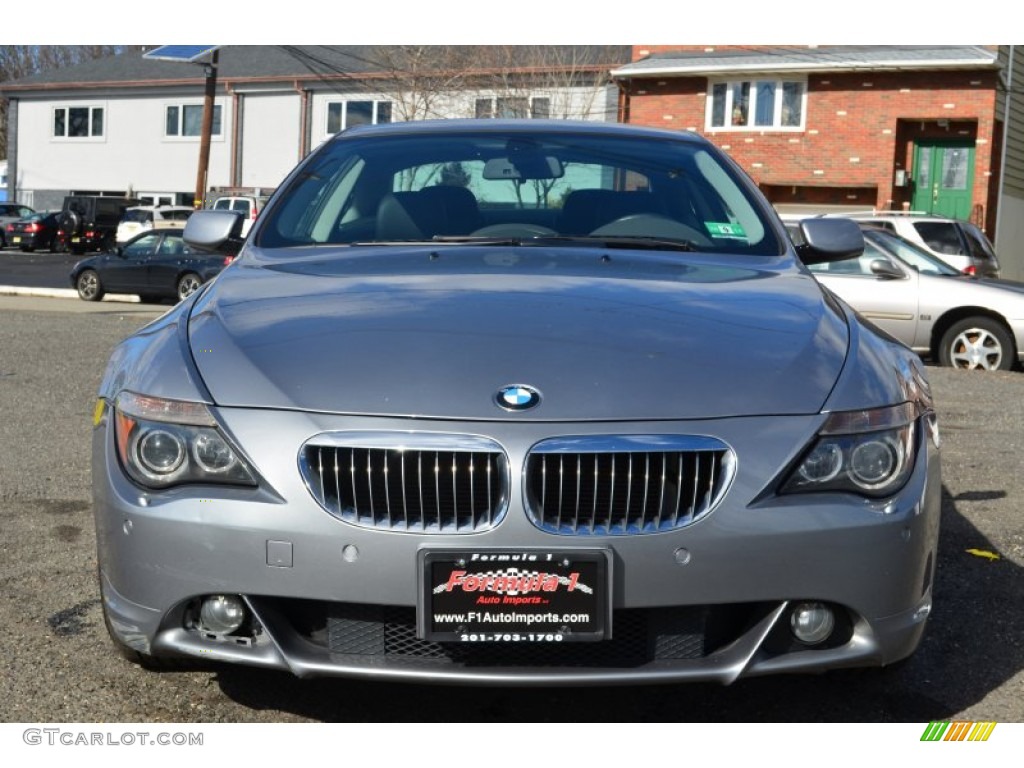 2005 6 Series 645i Coupe - Stratus Grey Metallic / Black photo #2