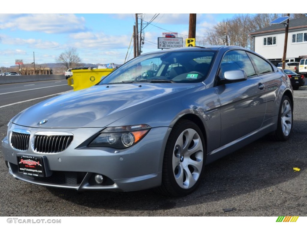 2005 6 Series 645i Coupe - Stratus Grey Metallic / Black photo #3