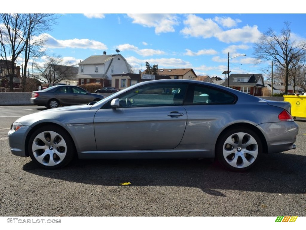 2005 6 Series 645i Coupe - Stratus Grey Metallic / Black photo #4