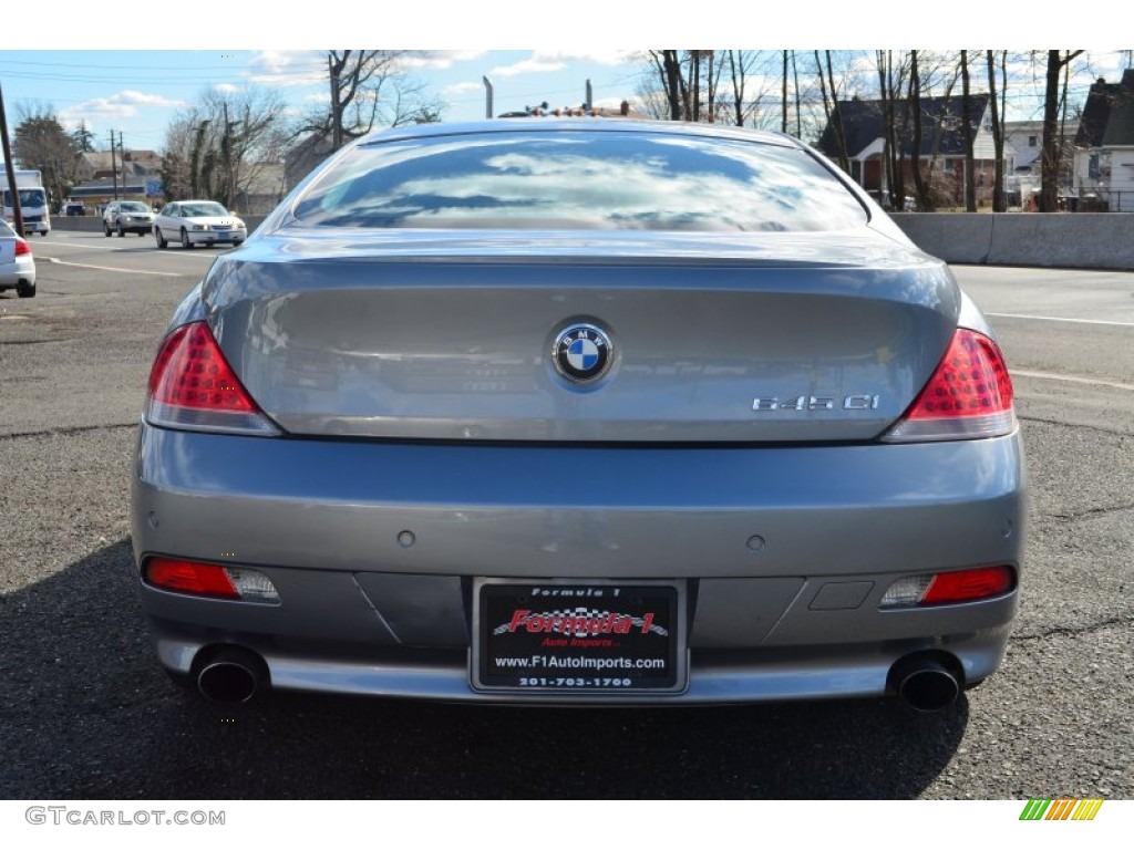 2005 6 Series 645i Coupe - Stratus Grey Metallic / Black photo #6