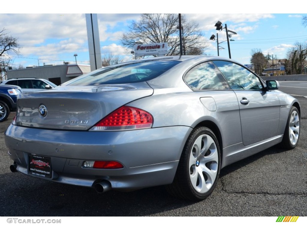 2005 6 Series 645i Coupe - Stratus Grey Metallic / Black photo #7