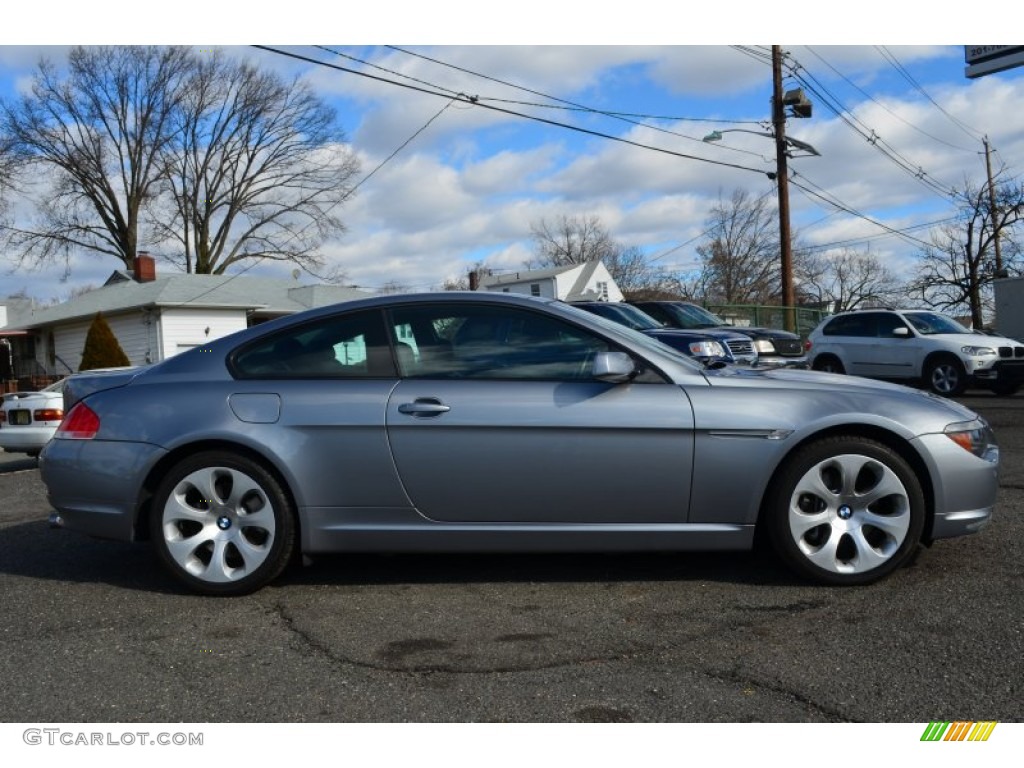 2005 6 Series 645i Coupe - Stratus Grey Metallic / Black photo #8