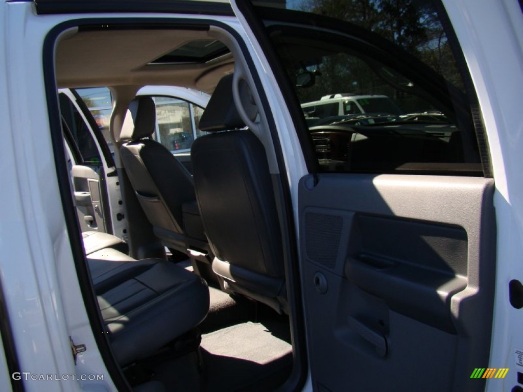 2006 Ram 1500 Laramie Quad Cab - Bright White / Medium Slate Gray photo #12