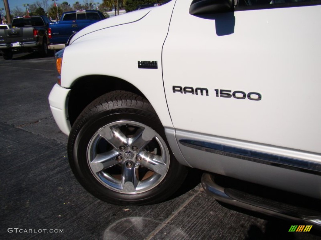 2006 Ram 1500 Laramie Quad Cab - Bright White / Medium Slate Gray photo #28