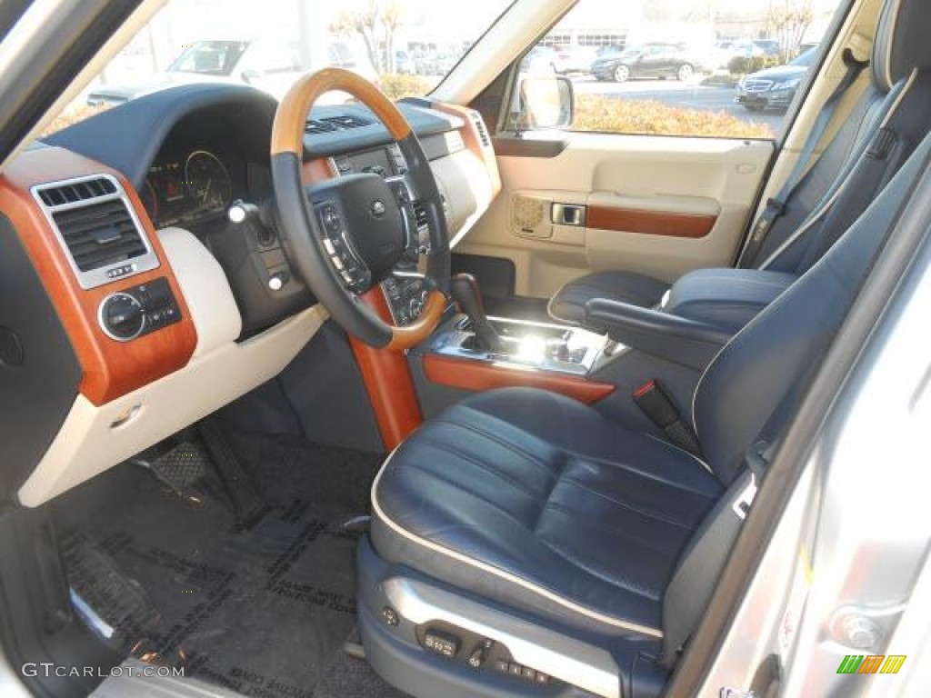 Navy Blue/Parchment Interior 2010 Land Rover Range Rover HSE Photo #76627230