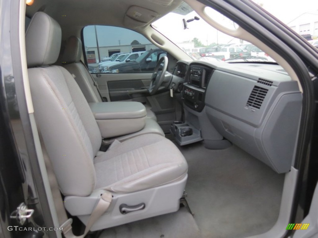 2008 Ram 1500 ST Regular Cab - Brilliant Black Crystal Pearl / Medium Slate Gray photo #13