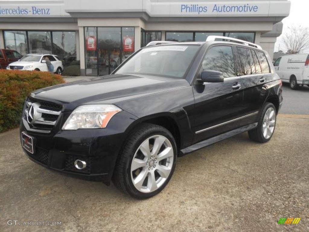 2010 GLK 350 4Matic - Capri Blue Metallic / Almond/Black photo #1