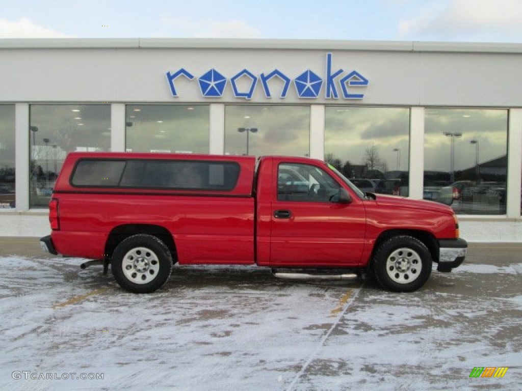 2006 Silverado 1500 Work Truck Regular Cab - Victory Red / Dark Charcoal photo #1