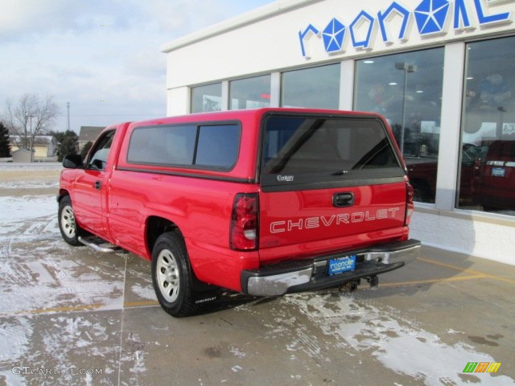 2006 Silverado 1500 Work Truck Regular Cab - Victory Red / Dark Charcoal photo #7
