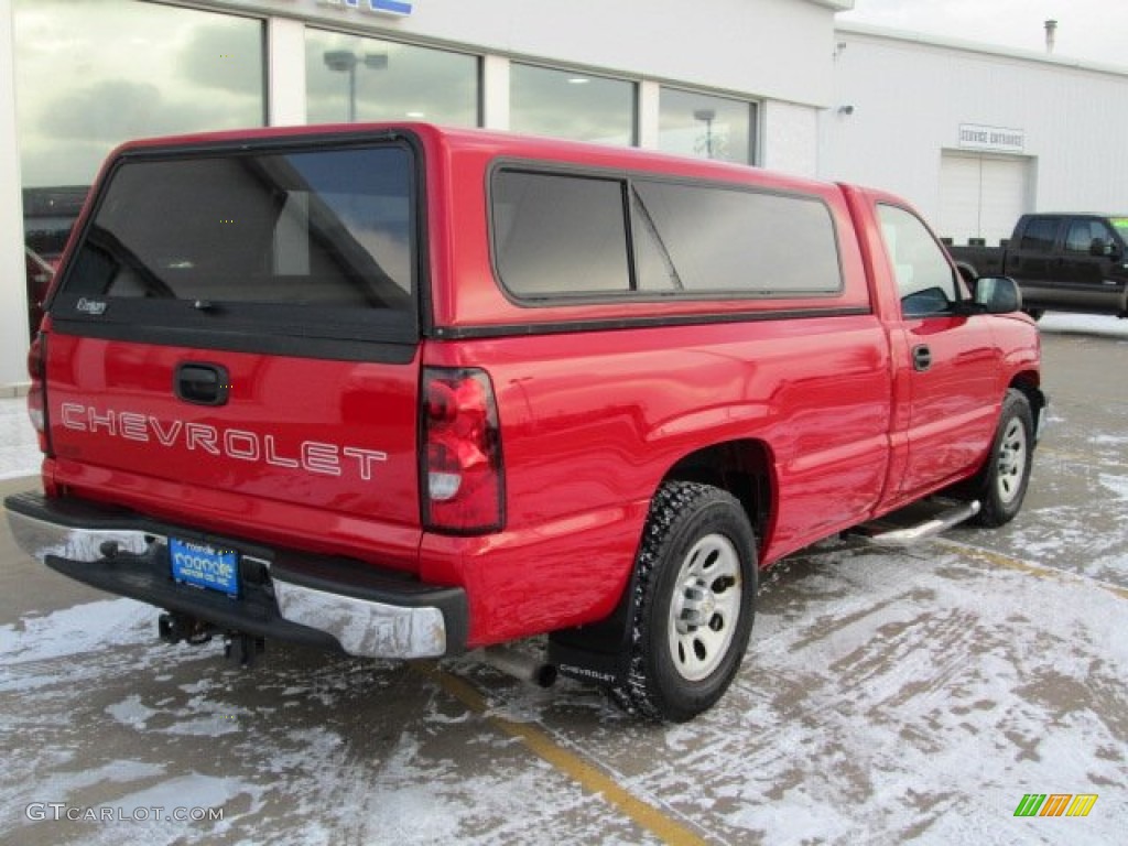 2006 Silverado 1500 Work Truck Regular Cab - Victory Red / Dark Charcoal photo #13