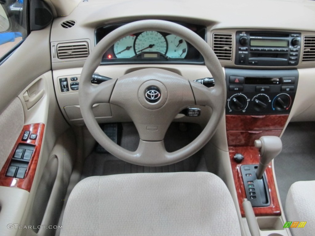 2004 Toyota Corolla LE Pebble Beige Dashboard Photo #76629658