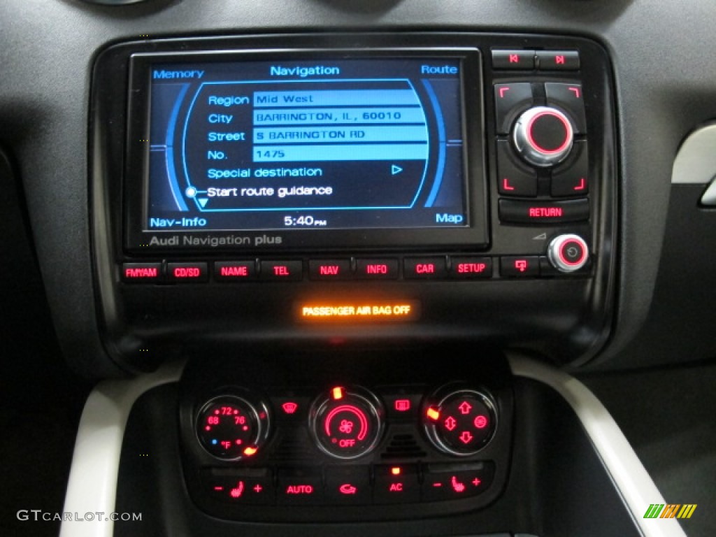 2008 Audi TT 3.2 quattro Coupe Controls Photo #76630708