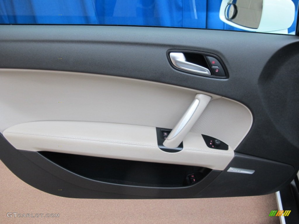 2008 Audi TT 3.2 quattro Coupe Limestone Grey Door Panel Photo #76630996