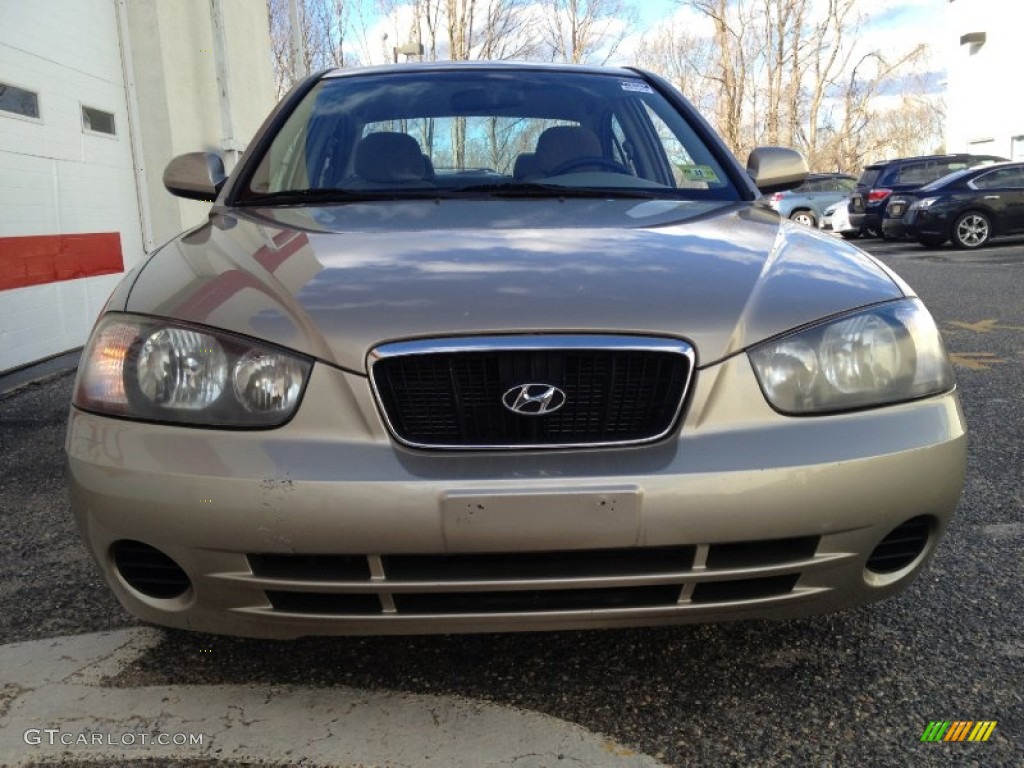2001 Elantra GLS - Champagne / Beige photo #2