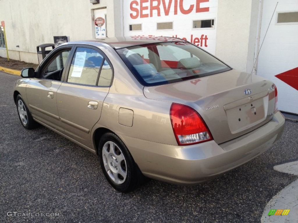 2001 Elantra GLS - Champagne / Beige photo #4