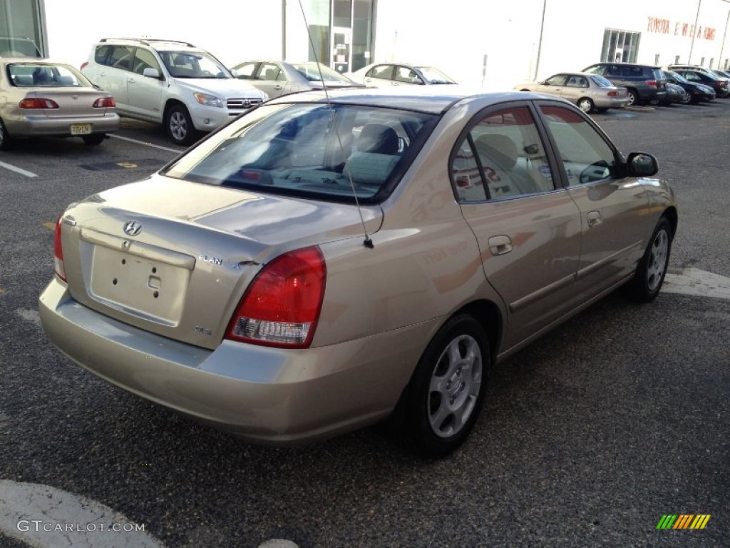 2001 Elantra GLS - Champagne / Beige photo #6