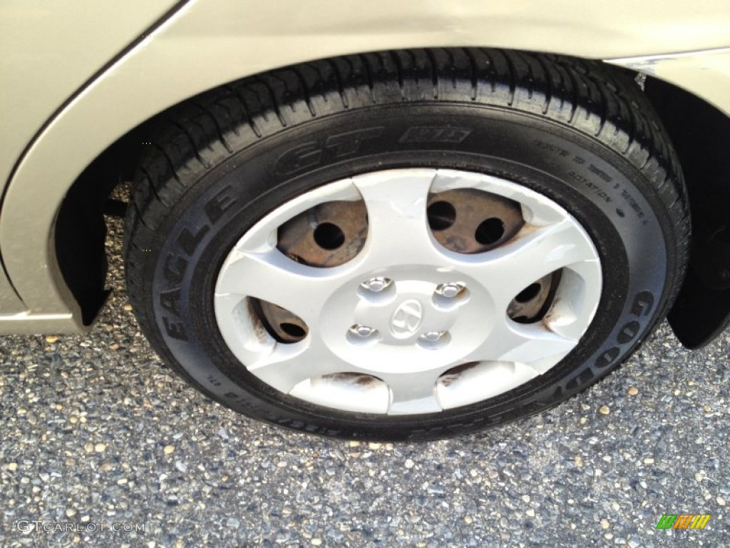 2001 Elantra GLS - Champagne / Beige photo #7