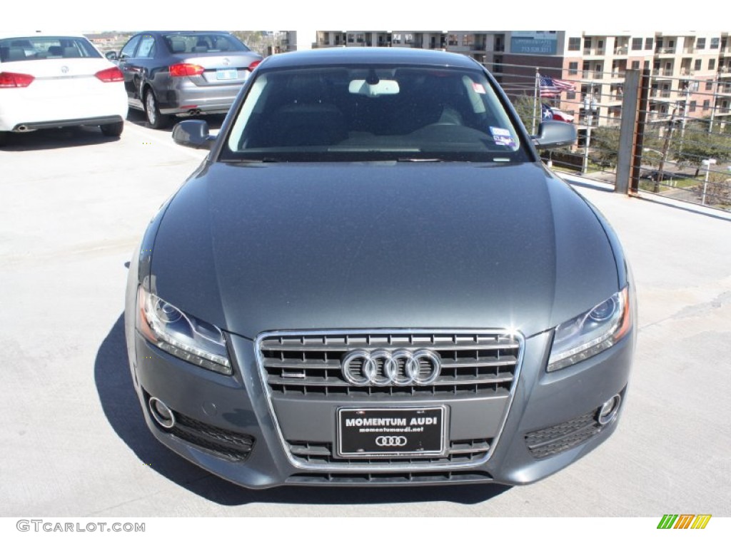 2011 A5 2.0T quattro Coupe - Meteor Grey Pearl Effect / Black photo #2