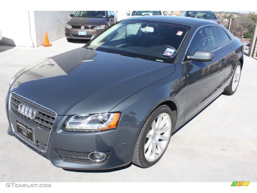 Meteor Grey Pearl Effect 2011 Audi A5 2.0T quattro Coupe Exterior Photo #76632273