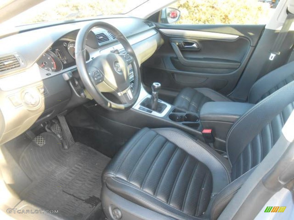 Black Interior 2010 Volkswagen CC Sport Photo #76633191