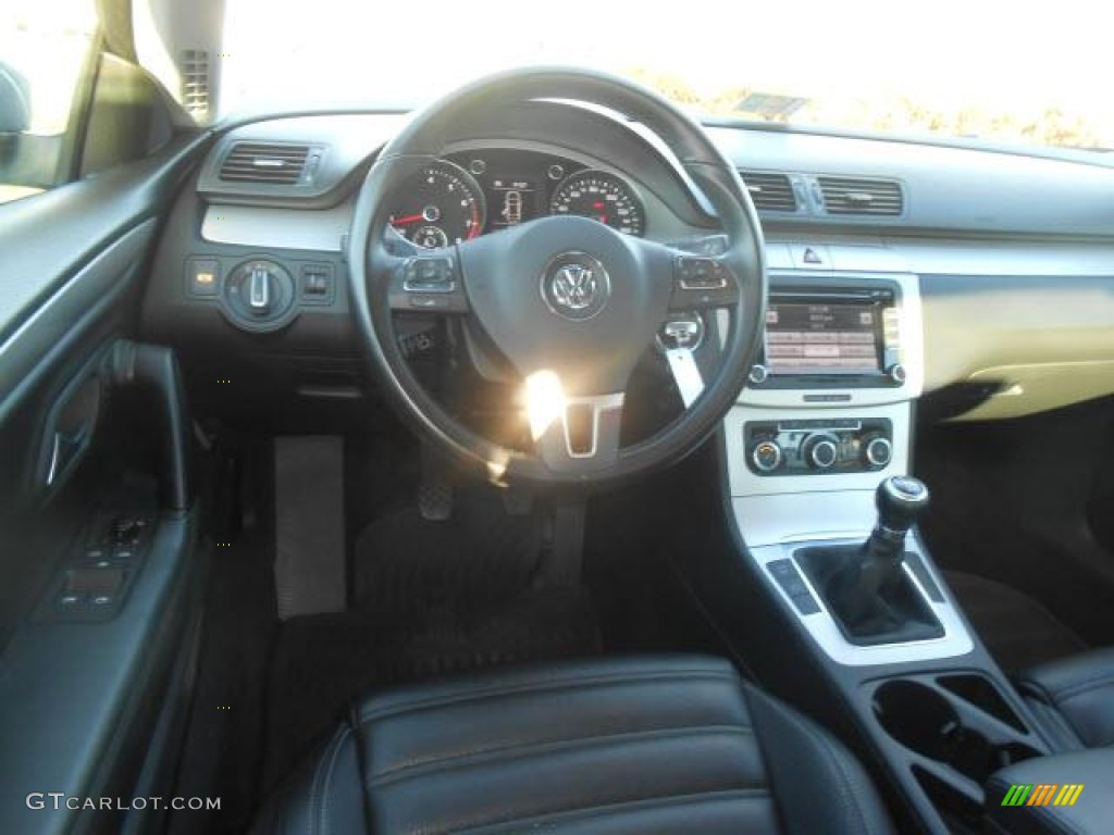 2010 Volkswagen CC Sport Black Dashboard Photo #76633233
