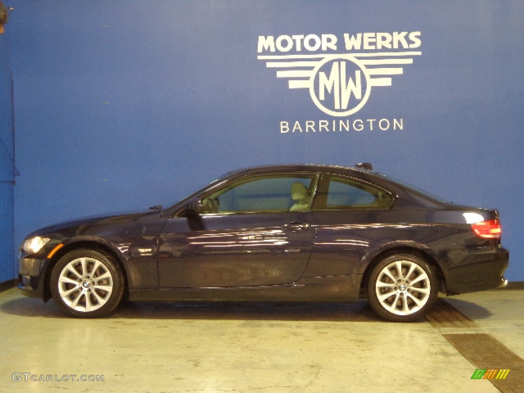 2010 3 Series 335i xDrive Coupe - Monaco Blue Metallic / Gray Dakota Leather photo #5