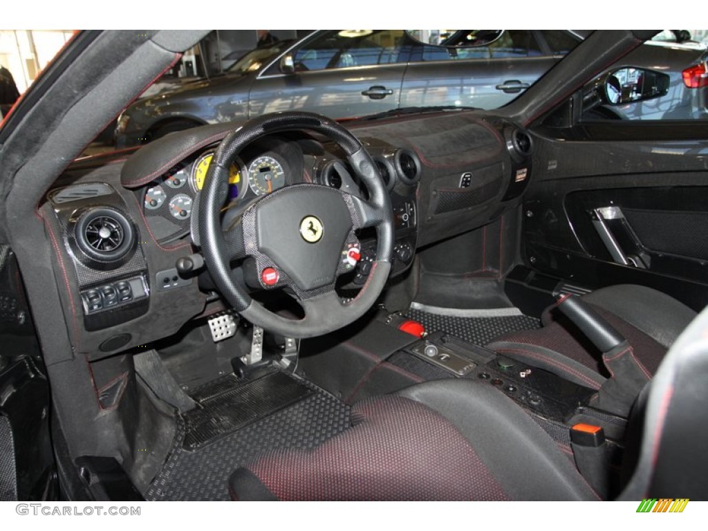 Black Interior 2008 Ferrari F430 Scuderia Coupe Photo #76634455