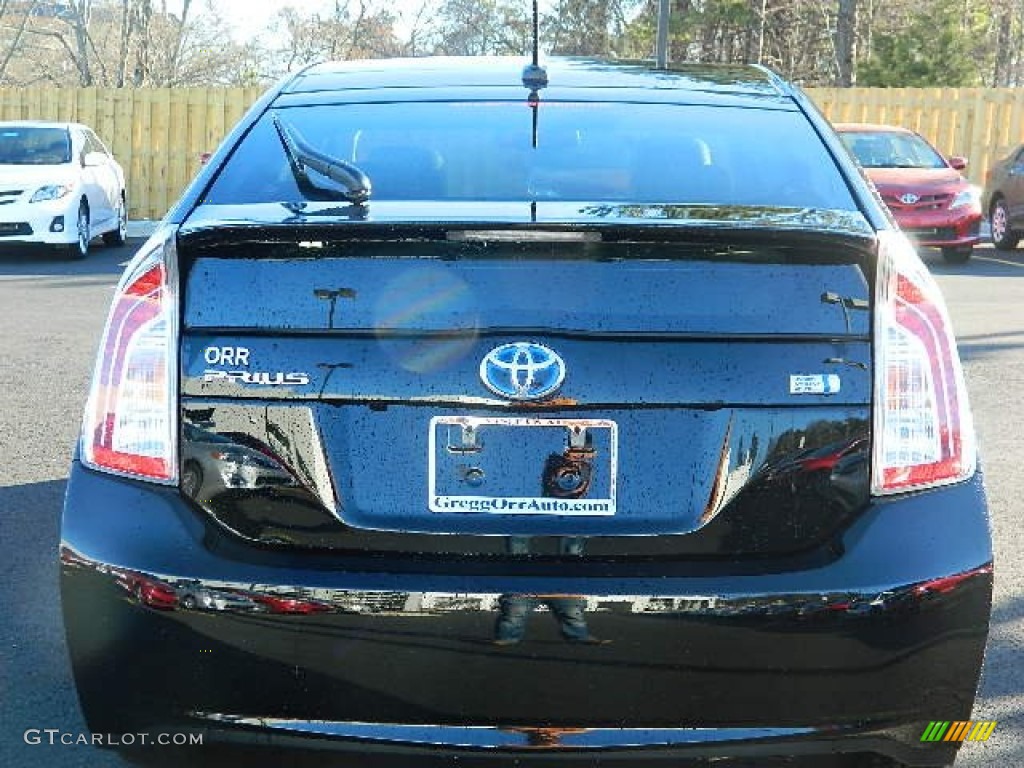 2013 Prius Three Hybrid - Black / Misty Gray photo #4