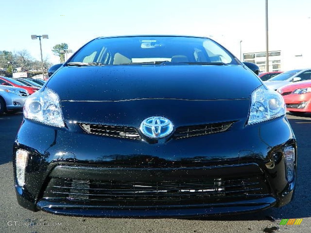 2013 Prius Three Hybrid - Black / Misty Gray photo #8