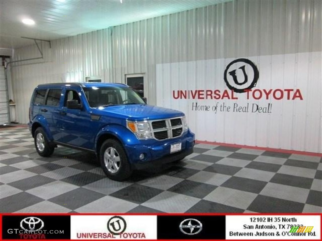 2008 Nitro SXT - Electric Blue Pearl / Dark Slate Gray/Light Slate Gray photo #1