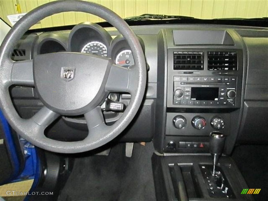 2008 Nitro SXT - Electric Blue Pearl / Dark Slate Gray/Light Slate Gray photo #13