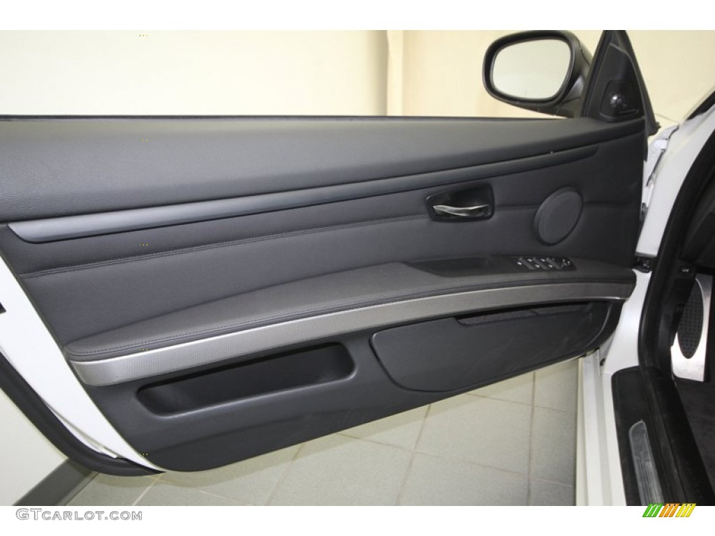 2012 BMW 3 Series 335is Convertible Black Door Panel Photo #76635560
