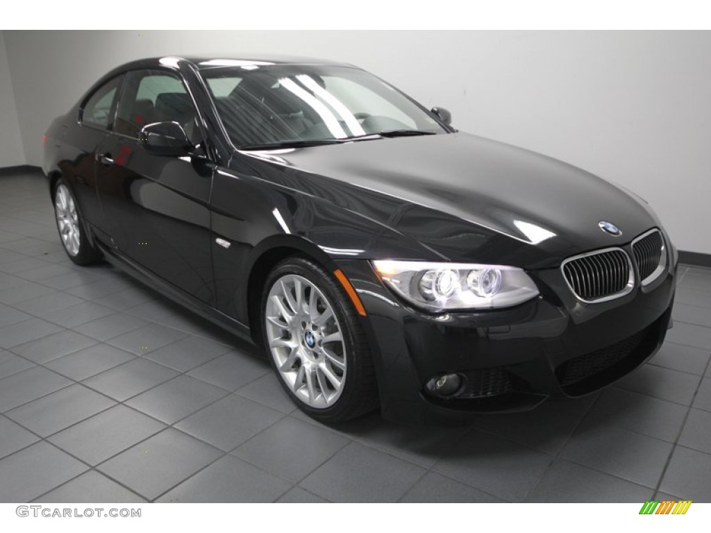 2012 3 Series 328i Coupe - Black Sapphire Metallic / Black photo #1