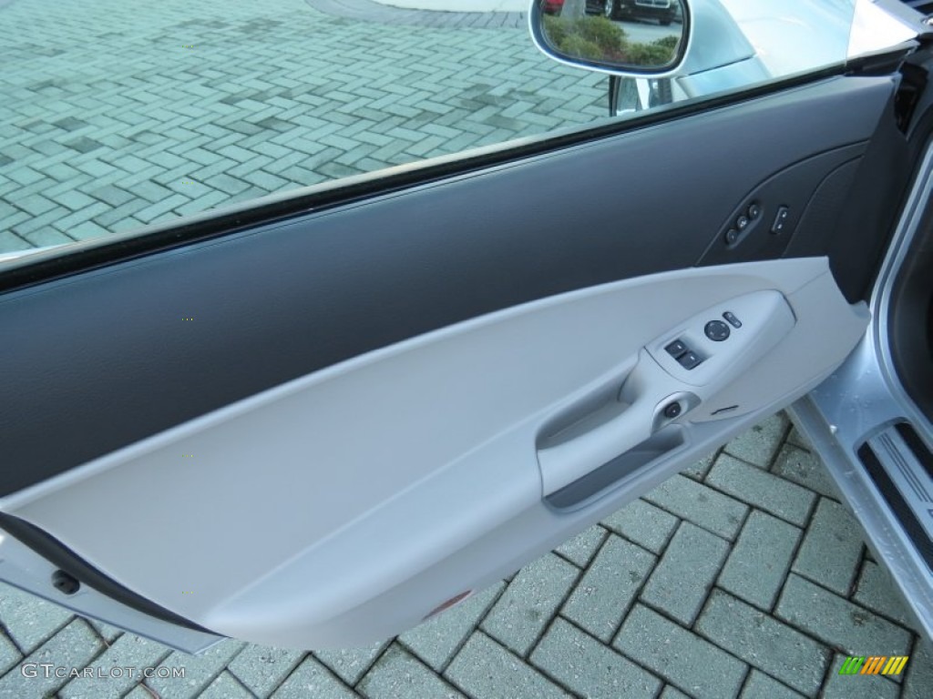 2010 Chevrolet Corvette Grand Sport Coupe Titanium Gray Door Panel Photo #76637451