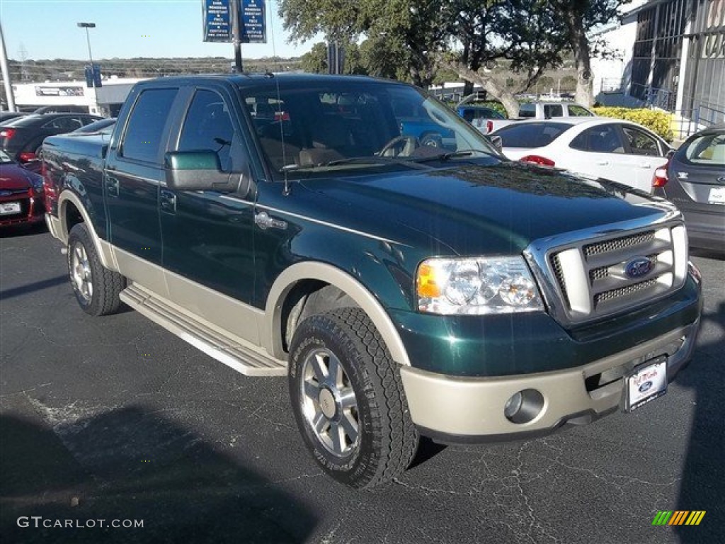 Forest Green Metallic 2007 Ford F150 King Ranch SuperCrew 4x4 Exterior Photo #76637523