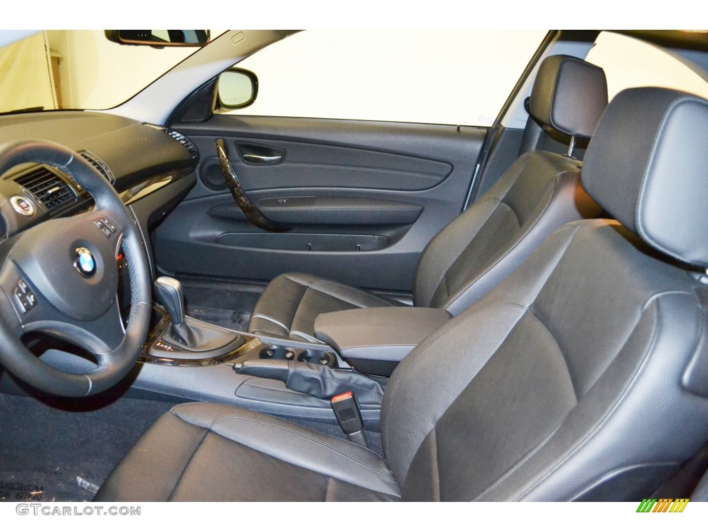 2012 1 Series 128i Coupe - Space Grey Metallic / Black photo #10