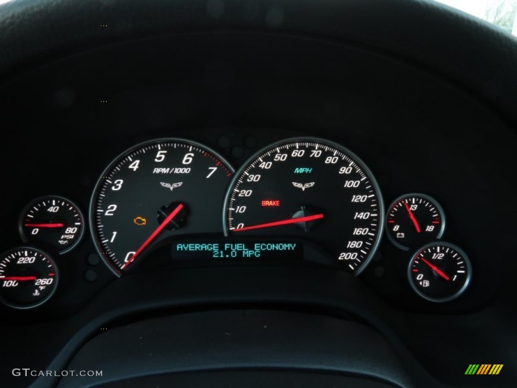 2010 Chevrolet Corvette Grand Sport Coupe Gauges Photo #76637740