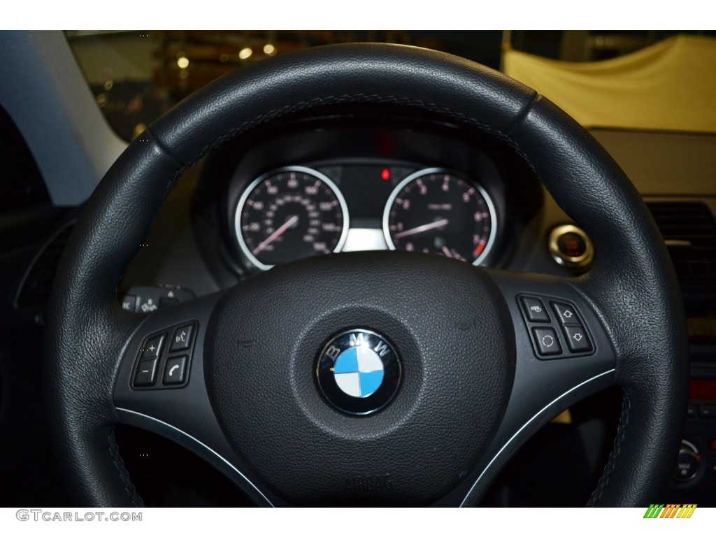 2012 1 Series 128i Coupe - Space Grey Metallic / Black photo #17