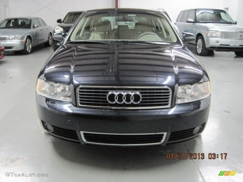 2003 A4 1.8T Sedan - Ming Blue Pearl Effect / Beige photo #5