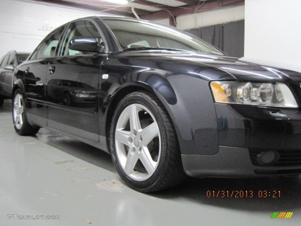 2003 A4 1.8T Sedan - Ming Blue Pearl Effect / Beige photo #6