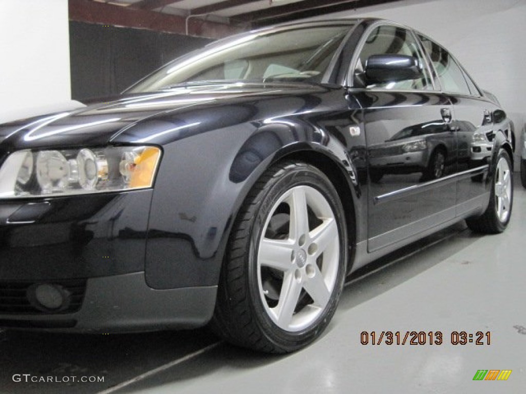 2003 A4 1.8T Sedan - Ming Blue Pearl Effect / Beige photo #7