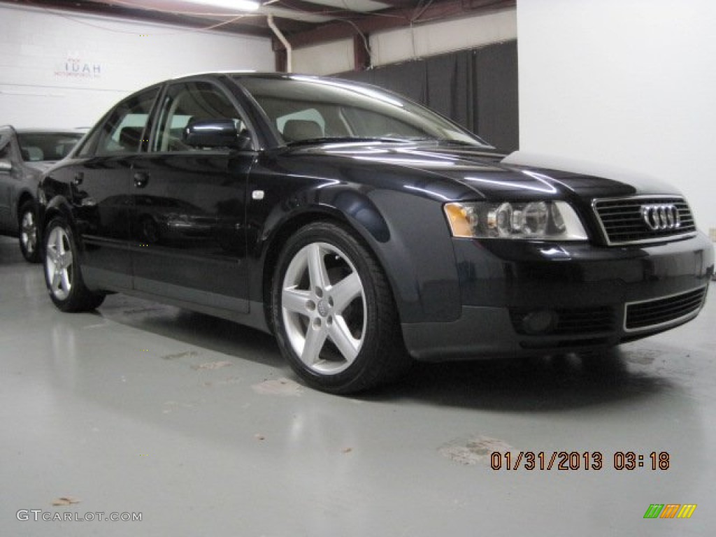 2003 A4 1.8T Sedan - Ming Blue Pearl Effect / Beige photo #8